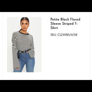 Striped flared top
